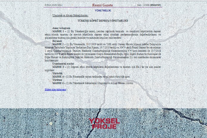 Ulasim Dagitim Tesisleri Deprem Yonetmeligi